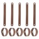 thumbnail image 1 of Uxcell 10 Pcs Pulseras de Cuero Planas Ajustables para Hombres y Mujeres (Marrón, 7.9"x0.8"), 1 of 6