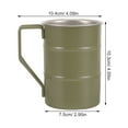 thumbnail image 2 of OATIPHO Stainless Steel Camping Cup Olive Green with Ergonomic Handle for Home Use, 2 of 5