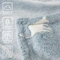 thumbnail image 5 of Dinosaur Throw Blanket Glow in The Dark Blue Lightweight Flannel Fleece Throw Blankets for Nursery Couch Bed Decor Magical Blankets All Seasons Gift for Girls Boys Baby Kids 50x60 Inch, 5 of 7
