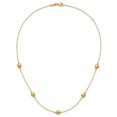 thumbnail image 4 of DewberryDiamonds 14K Yellow gold Polished Beads 5-Station 16 inch Necklace Plus 2 inch Extender (Weight : 2.8 g, Length : 16 in, Width : 6.25 mm), 4 of 6