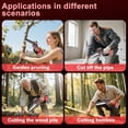 thumbnail image 2 of Mini Chainsaw Cordless, 6 Inch Portable Small Handheld Electric Chainsaw cordless Battery Powered for Household, Garden, Yard, Tree Trimming Wood Cutting, Christmas Gifts for Men Dad Husband Women, 2 of 7
