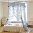 thumbnail image 4 of weibbin Princess Style Dome Mosquito Net High Density Mesh Foldable Ceiling Mounted Canopy, 4 of 6