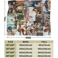 thumbnail image 3 of Blanket Rudy Actor Pankow Throw Flannel Blankets Warm Soft Cozy Fuzzy Air Conditioning Blanket for Living Room Sofa Bed Gift Blankets for All Seasons 50"x60", 3 of 6