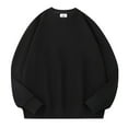 thumbnail image 1 of ameIAEA Chandail en Molleton à Col Rond pour Femmes Manches Longues Pull Décontracté Automne 2024 Chemises Unies, 1 of 3