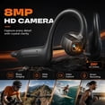 thumbnail image 6 of Open-Ear Bluetooth Headphones with 8MP Camera 1080P Recording Translation Sports Wireless Earbuds for Fitness Travel(Black), 6 of 6