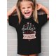 thumbnail image 1 of Camiseta negra "Princesita de Papá" para niñas - Bonita camiseta de punto de manga corta con estampado de corazones y estrellas, cuello redondo informal, moda de verano para princesitas, ropa informa, 1 of 7