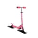 thumbnail image 3 of Patinete de nieve para niños, trineo de dos ruedas, marco de metal, altura ajustable Rosa roja, 3 of 9
