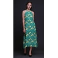 thumbnail image 3 of Bimba Bird Women Printed Backless Long Halter Neck Beachwear RayonÂ&nbsp;Dress-X-Small, 3 of 6