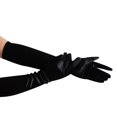 thumbnail image 5 of YWMJI Women's Long Opera Satin Gloves Elbow Length Long Mittens Elbow Length Basic Long Full Finger Gloves Lightweight Wedding Bridal Gloves Costume Halloween Cosplay Flapper Gloves Black One Size, 5 of 7