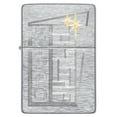 thumbnail image 5 of Zippo Retro Zippo Design Vintage Brushed Chrome Pocket Lighter, 5 of 6