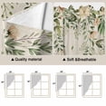 thumbnail image 5 of Swag Valance Curtains for Windows, Watercolor Floral Light Filtering Kitchen Curtains, Spring Flowers Birds Plants Country Beige Window Treatment Valances for Living Room, 28x36 - 2 PCS, 5 of 9