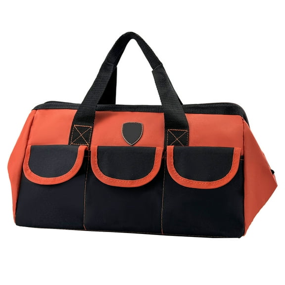 15Inch Heavy Duty Tool Bag, Tools Bag Organizer, Wide Mouth Tool Bags Tool Storage Bag, Tool Organizers and Storage