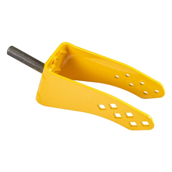 MTD 682-9026A-4021 Yellow Left Hand Caster Bracket CC98M CC999ES CC98H