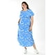 thumbnail image 1 of Vestido midi estampado Roman Fashion Tallas Extras 4343 Azul claro 38, 1 of 6