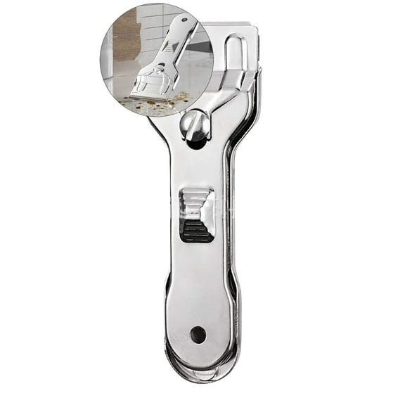 WNFJR Metal Heavy Duty Scraper Tool (5 blades) for Removing Stains and Cleaning Stovetops Countertops Appliances and Glass Debris