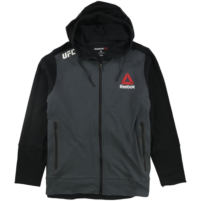 Reebok Champion Fight Night Walkout Sudadera con capucha para hombre, gris, mediano