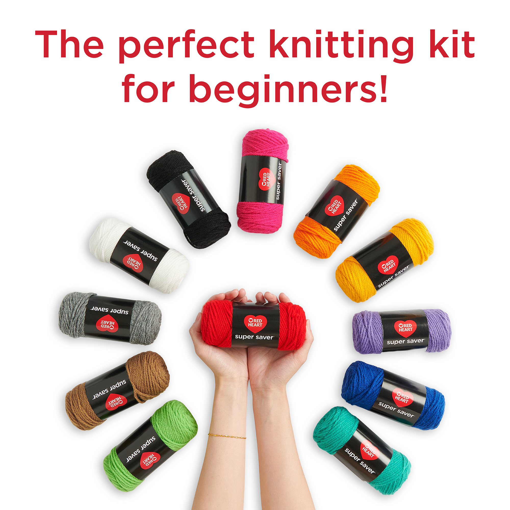 Red Heart Super Saver Super Knit Kit (12 Balls) photo 3