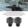 thumbnail image 3 of Motorcycle Mirror Adapter Screws CNC Aluminum Alloy Motorbike Rearview Mirror Plugs Bolts Applicable for Motorcycle Riders, 3 of 7