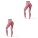 thumbnail image 3 of Guardurnaity Pantalones elásticos de cintura alta para mujer, pantalones deportivos hasta los tobillos de entrenamiento para niñas, pantalones Vino rojo L 2piezas, 3 of 6