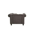 thumbnail image 2 of ACME Aurelia Chaise avec 1 Oreiller en Lin Gris, 2 of 4