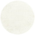 thumbnail image 6 of Unique Loom Davos Shag Collection Area Rug - Solid (7' 1" Round White/Ivory), 6 of 6