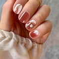 thumbnail image 6 of Acrylic Striped On Nails for Women and Girls Full Set 24 with Glue Design Nail Tips Kit, 6 of 7