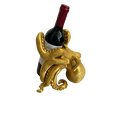 thumbnail image 1 of Soporte Porta botella Pulpo Dorado, 1 of 5