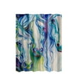 thumbnail image 1 of DOLITY Rideau de Douche 71 Pouces Salle de Bain Imperméable Polyester 12 Crochets 10 Cheval, 1 of 6