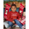 thumbnail image 2 of Tstars - Merry Swishmas Basketball Christmas Ugly Sweater Youth Kids Sweatshirt X-Large Red, 2 of 5
