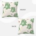 thumbnail image 3 of ZICANCN Decorative Throw Pillow Covers , Dinosaur Cartoon Background Couch Sofa Decorative Knit Pillow Covers for Living Room Farmhouse 24"x24", 3 of 8