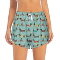 thumbnail image 2 of Balery winter ski Dachshund Pantalones cortos deportivos para mujer con forro y dos bolsillos, elásticos, para entrenamiento, gimnasio, yoga-XX-Large, 2 of 7