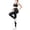 Black, variant on 2 Piece Seamless Yoga Set High Performance Workout Outfit Gym Activewear with Sports Bra and Leggings for Women