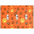 thumbnail image 1 of Metal Light Switch Plate Cover Puppy Dog Paw Prints Orange Yellow DOG045, 1 of 13