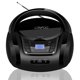 thumbnail image 1 of Lonpoo CD Player Boombox portátil con FM Radio/USB/Bluetooth/Aux Aux y Salida de la toma de auriculares, altavoz de sonido estéreo y reproductor de audio, negro, 1 of 5