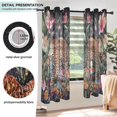 thumbnail image 5 of BZSMCE Window Curtain Panels Fashion Leopard Among Flora Printed 63x42in/63x52in, 5 of 7