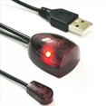 thumbnail image 2 of 2X Infrared IR Remote Extender Repeater Receiver USB Adapter Transmitter Applies to Remote Control 2m with Lights,2 x Infrared IR Remote Extender,Black, 2 of 8