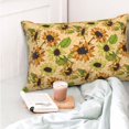 thumbnail image 4 of Salouo Sunflowers Pattern Pillow Cases,1PC Pillow Covers with Envelope Closure Decorative Pillow Case for Bed Couch,Pillows Not Included-20"x30", 4 of 6