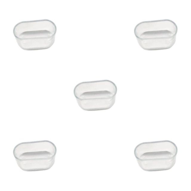 Bewildely 16 piezas de cubierta ovalada para base de silla, tendón de vaca, caucho, resistente al agua y a la suciedad, Simple y a la moda, Type2 NO2