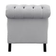 thumbnail image 5 of Pemberly Row 68" Traditional Velvet Chaise with Nailhead in Light Gray, 5 of 7