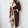 thumbnail image 3 of Women's Casual Double Layer Stand Collar Coat Jacket For Stylish Layering Sk8 Zip Womens Cold Weather Gear Womens Coat Lined Jacket Womens Jackets And Coats Figs Scrub Jacket Women Jacket Women Petite, 3 of 6
