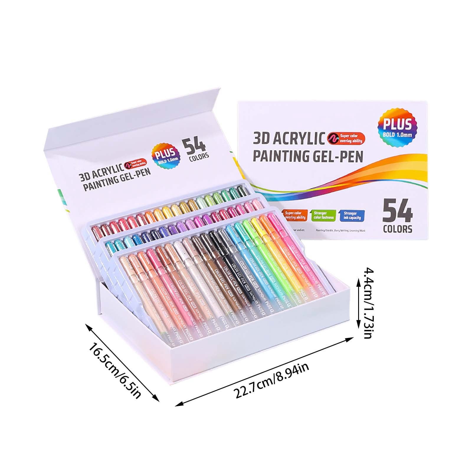 3D Painting Supplies Acrylic Gel Pens Set for Art DIY Crafts and Projects Ideal for Kids and Artists for Expression and Imaginative Projects