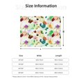 thumbnail image 5 of Yiaed Floral Vintage Print Blanket Throw Blanket Soft Cozy Flannel Blanket for Home Bed Sofa Couch Chair-50"x40", 5 of 6
