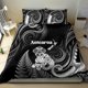 thumbnail image 4 of Nueva Zelanda Maori Taniwha Juego de Cama Helecho Plateado Versión Negra LT05, 4 of 6