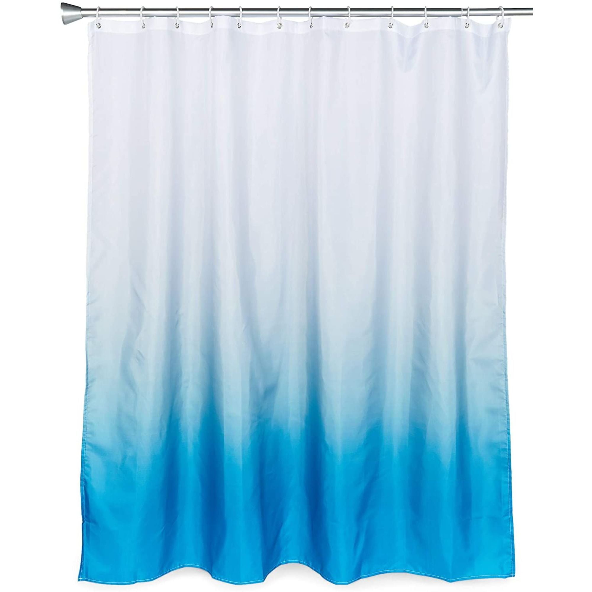 Blue White Ombre Bath Shower Curtain, Bathroom Shower Curtain Sets Blue
