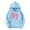 Sky Blue, variant on 67 shirt G'irls Cartoon Print Hooded Sweatshirt Long Sleeve Pocket Pullover Outerwear Casual Athletic Hoodie For K'ids