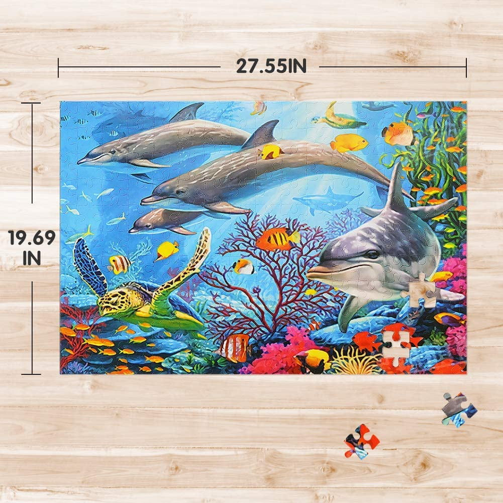 The best Christmas choice for all ages. TIKTOK 1000 piece puzzles,Large Warm pastoral jigsaw puzzle Games for Kids and adults
