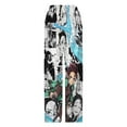 thumbnail image 5 of Demon Slayer Pajama Pants Long Sleep Pants Soft Elastic Waist PJ Bottoms Lounge Pants, 5 of 7