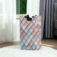 thumbnail image 6 of Yayeee Freestanding Laundry Hamper with Handle Collapsible Large Storage Basket for Clothes, Red Art Pattern, 6 of 7