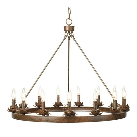 

Eden Home Transitional Metal Rustic and Strong Chandelier in Bronze
