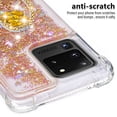 thumbnail image 5 of Funda para Samsung Galaxy S20 Ultra 5G con Brillo Líquido Flotante, Purpurina, Parachoques y Anillo Giratorio Soporte, 5 of 5